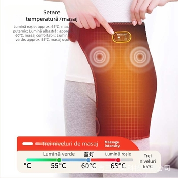 Dispozitiv de fizioterapie a șoldului pentru reabilitare postoperatorie — terapie cu infraroșu, masaj încălzitor, Moxibustion, alimentare USB/AC, control mecanic
