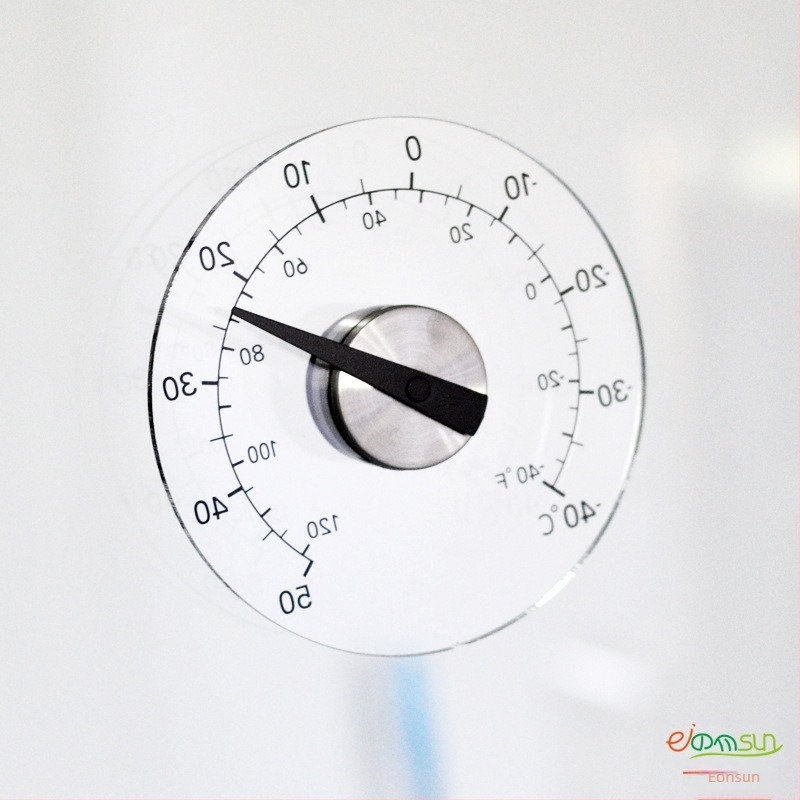 Termometru de sticlă pentru exterior, pentru uși și ferestre, impermeabil, temperatură pentru seră, model 9110D