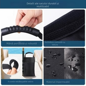 Bajiena Geantă de nisip pentru cort – Material impermeabil 600D Oxford, Model BJN-101, Geantă fixă pentru cort
