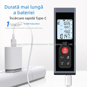 Distanțier laser Jinlai Optoelectronics KL02 Series, KLM-MINI, Măsurare IR de precizie înaltă, Riglă electronică