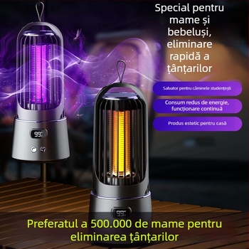 Ucigaș electric de țânțari pentru uz casnic, funcționare silențioasă, acoperire până la 10 m², șoc electric manual pentru omorârea țânțarilor, fără baterie încorporată