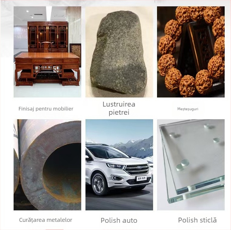Set de lustruire marmură cu rolă din lână de oțel și disc de lustruire pentru plăci ceramice și autoturisme