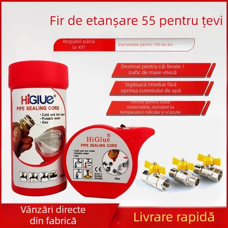 Bandă etanșare țevi – Hegenu, etanșare conducte cu presiune înaltă, -50°C la 149°C, presiune de lucru ≥20 MPa, piese standard