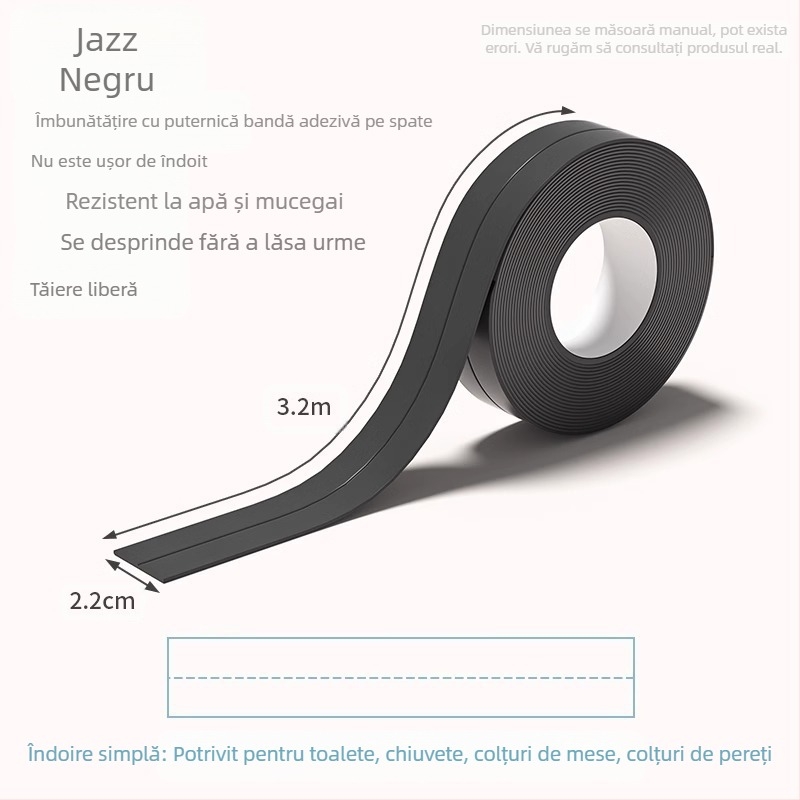 Bandă de bordare autoadezivă pentru podele din lemn și plăci ceramice | Brand Shouli | Origine: Zhejiang | Fără import | Ambalaj: vezi specificații