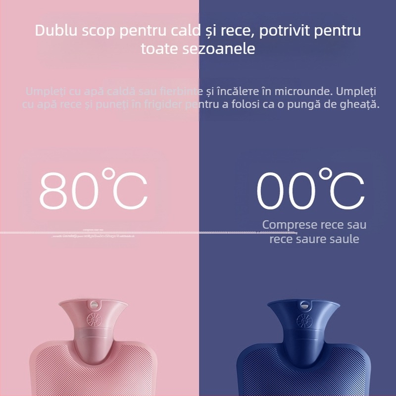 Recipient pentru apă fierbinte Yimsner, umplut cu apă, din PVC de înaltă densitate, pentru mâini și picioare, utilizare dublă – cald și rece.