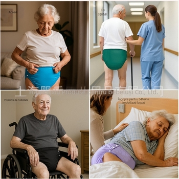 Pantaloni de incontinență pentru adulți, reutilizabili, pull-up, impermeabili, din 100% bumbac, marca Baby Show, lansare toamnă 2025