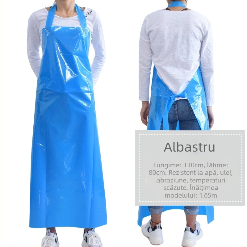Șorț TPU – impermeabil și rezistent la ulei, fără mâneci, stil modern minimalist, marcă Xiong Xuemei