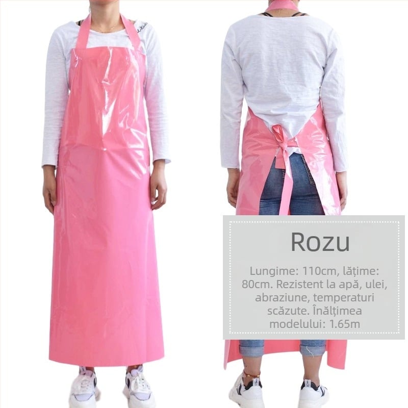 Șorț TPU – impermeabil și rezistent la ulei, fără mâneci, stil modern minimalist, marcă Xiong Xuemei