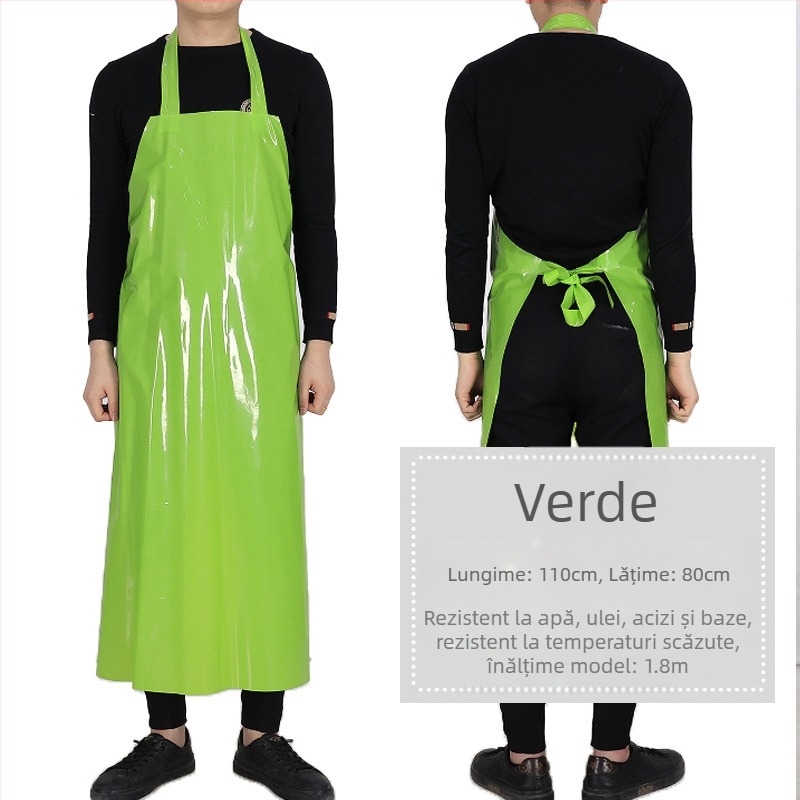 Șorț TPU – impermeabil și rezistent la ulei, fără mâneci, stil modern minimalist, marcă Xiong Xuemei
