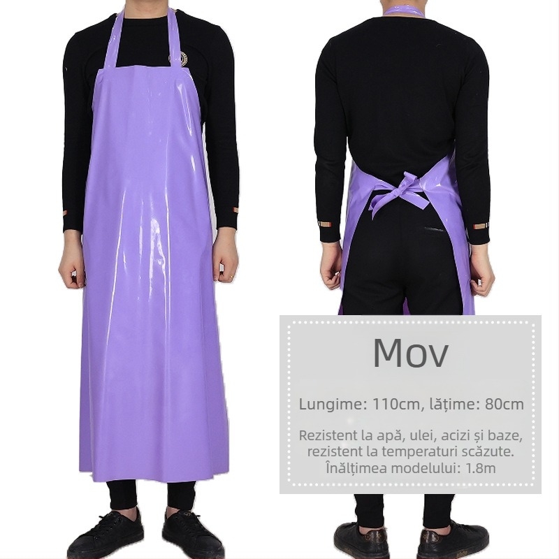 Șorț TPU – impermeabil și rezistent la ulei, fără mâneci, stil modern minimalist, marcă Xiong Xuemei