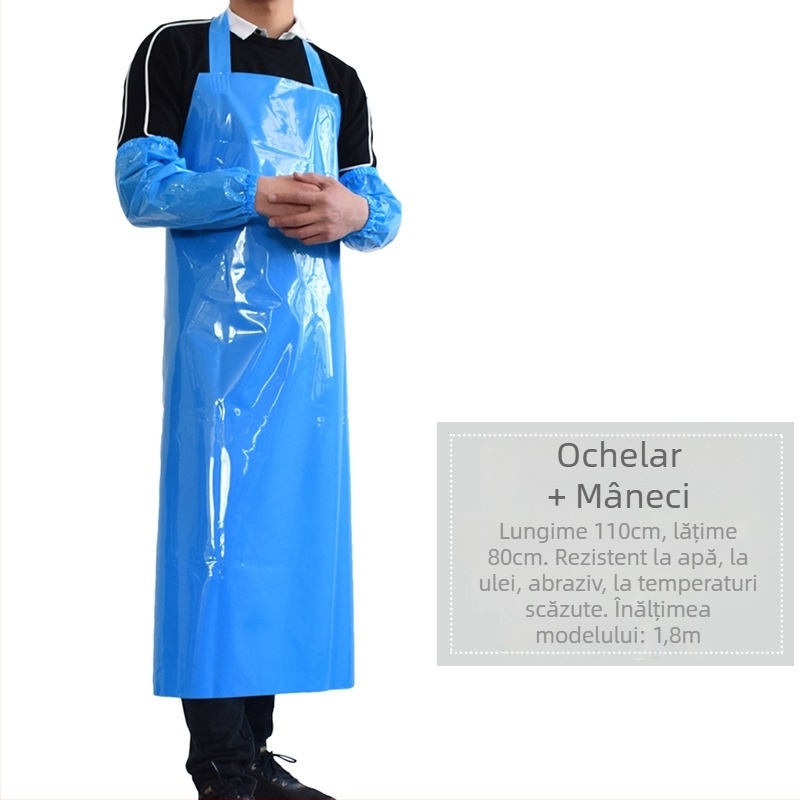 Șorț TPU – impermeabil și rezistent la ulei, fără mâneci, stil modern minimalist, marcă Xiong Xuemei