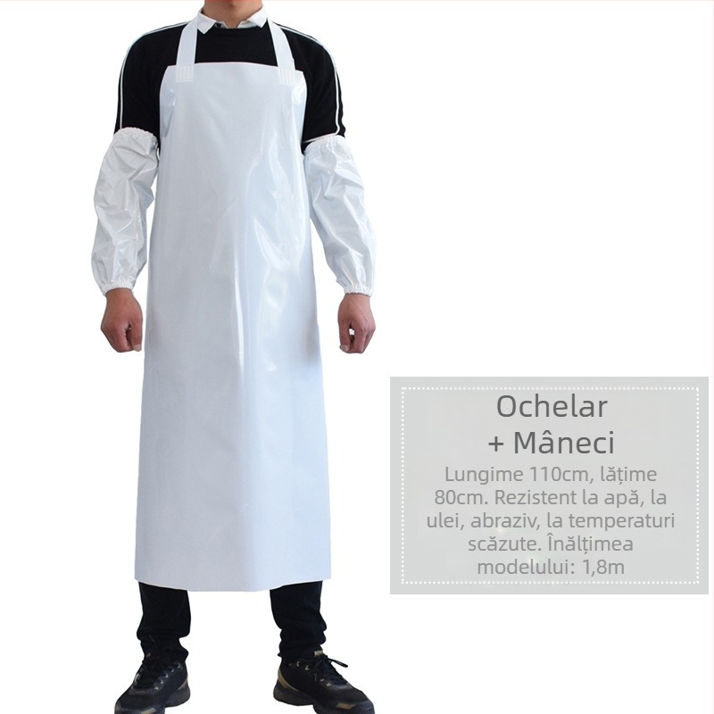 Șorț TPU – impermeabil și rezistent la ulei, fără mâneci, stil modern minimalist, marcă Xiong Xuemei