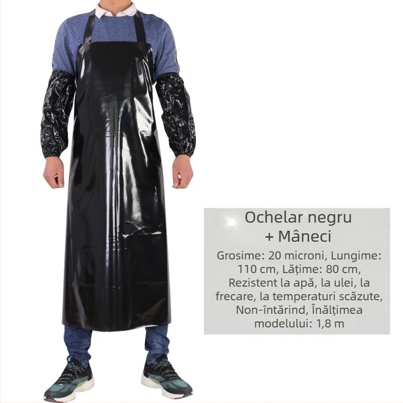 Șorț TPU – impermeabil și rezistent la ulei, fără mâneci, stil modern minimalist, marcă Xiong Xuemei