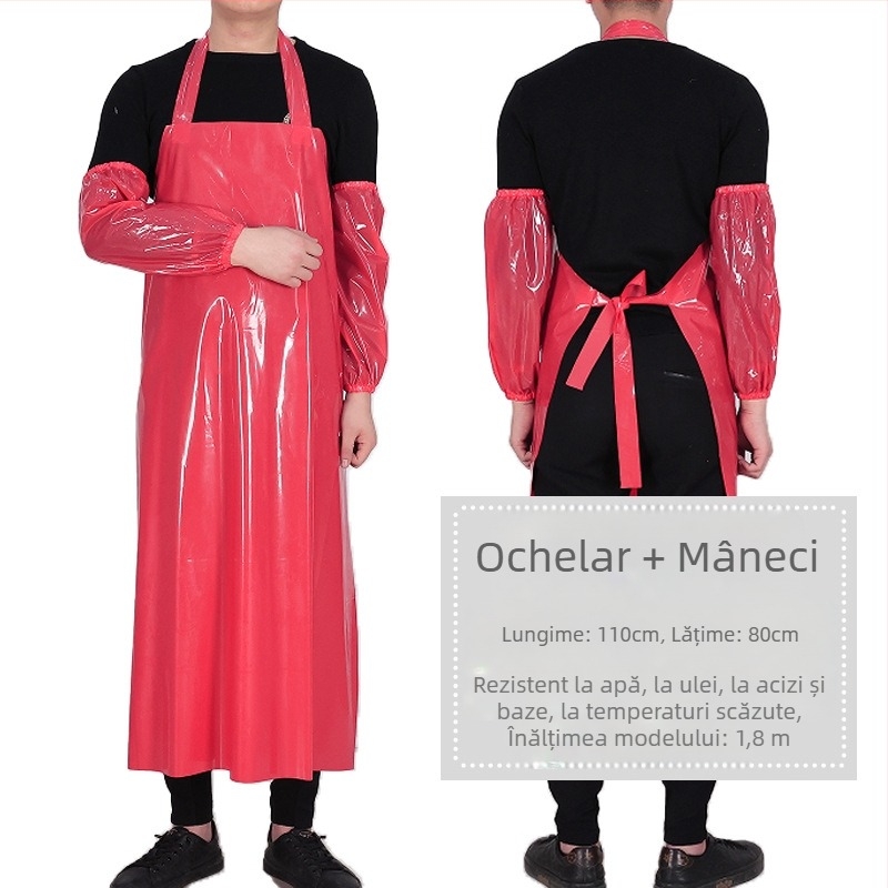 Șorț TPU – impermeabil și rezistent la ulei, fără mâneci, stil modern minimalist, marcă Xiong Xuemei