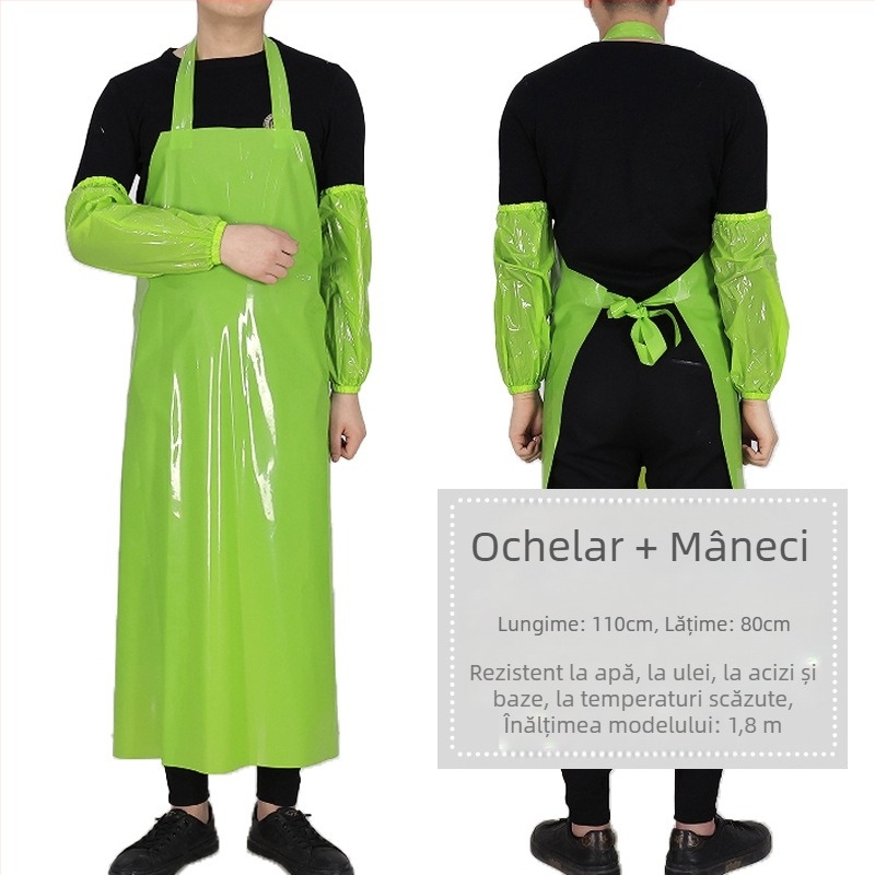 Șorț TPU – impermeabil și rezistent la ulei, fără mâneci, stil modern minimalist, marcă Xiong Xuemei