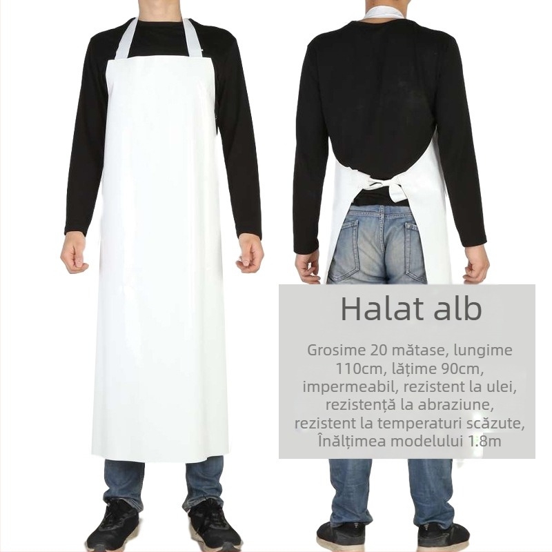 Șorț TPU – impermeabil și rezistent la ulei, fără mâneci, stil modern minimalist, marcă Xiong Xuemei