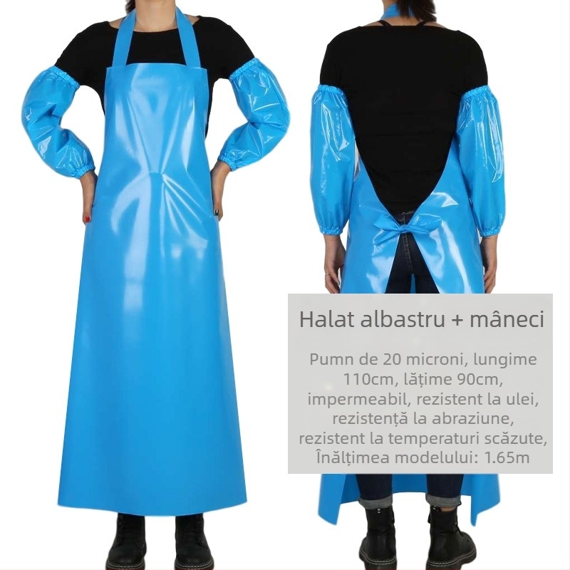 Șorț TPU – impermeabil și rezistent la ulei, fără mâneci, stil modern minimalist, marcă Xiong Xuemei