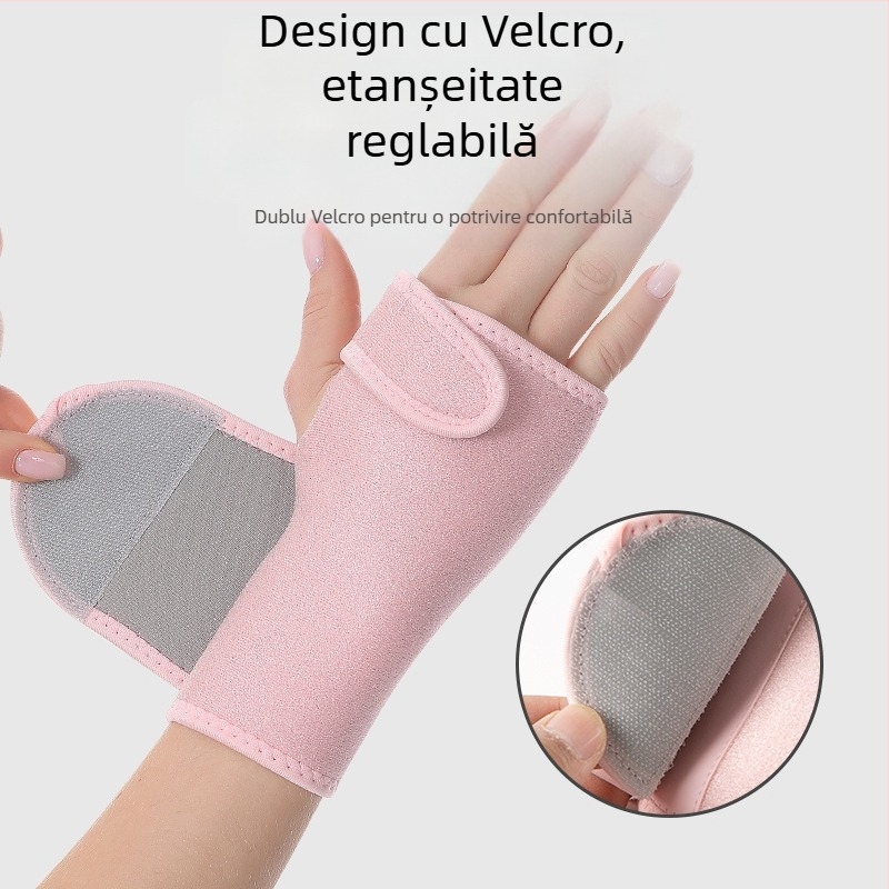 Protecție pentru încheietura mâinii cu placă de aluminiu, suport pentru încheietură și protecție a palmei, reglabilă