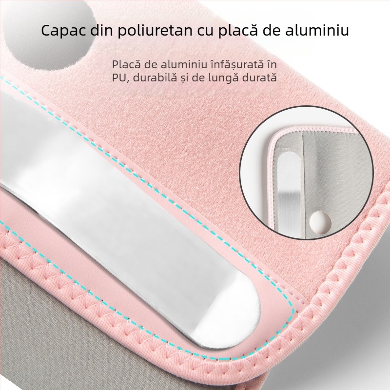 Protecție pentru încheietura mâinii cu placă de aluminiu, suport pentru încheietură și protecție a palmei, reglabilă