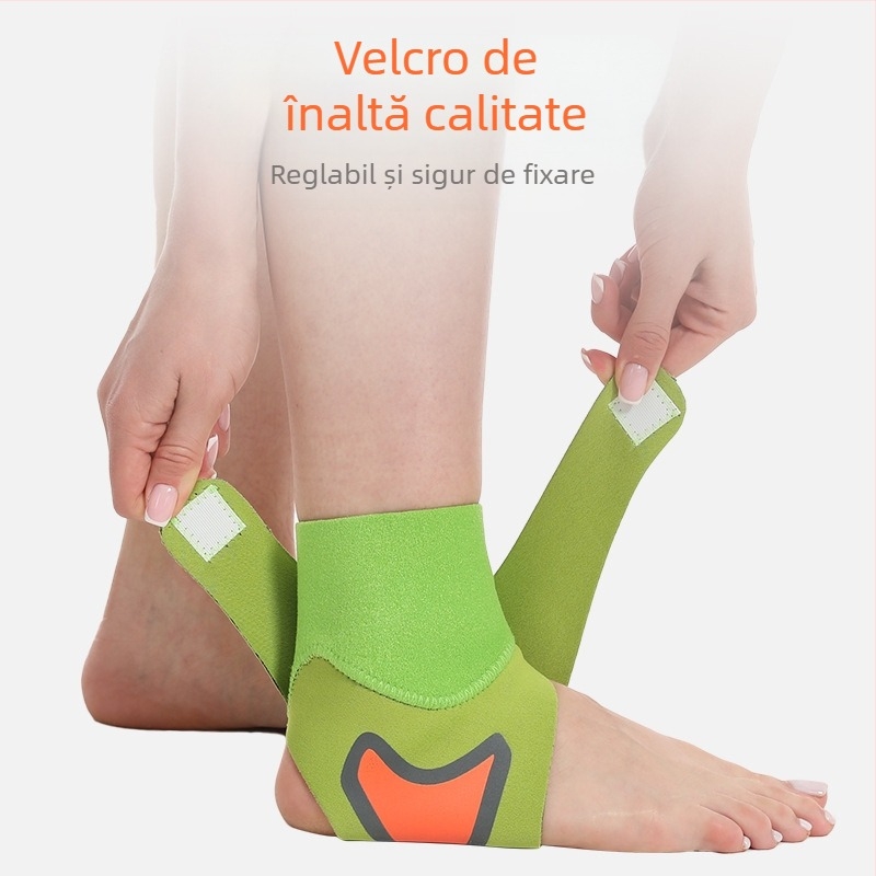 Protecție pentru gleznă cu compresie – design subțire, unisex, potrivită pentru baschet și alergare, material SBR, categorie protecție gleznă