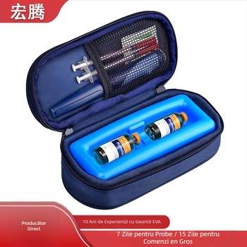 Geantă de depozitare insulină cu izolație, material Oxford, model YD-13, personalizabilă, imprimare logo disponibilă