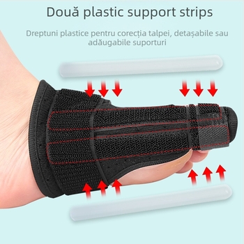 Separator unisex pentru hallux valgus cu sprijin pentru degetul mare – protecție, materiale: flanel, burete, Velcro, bandă din plastic; seria Separator; stil Hallux valgus; potrivit pentru toate anotimpurile