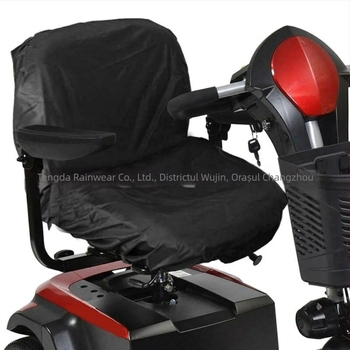 Husă de ploaie pentru pernă a scuterului electric destinat persoanelor vârstnice sau cu dizabilități; rezistentă la praf și apă; înfășurare elastică; material Oxford/poliester tafta; imprimare logo disponibil.
