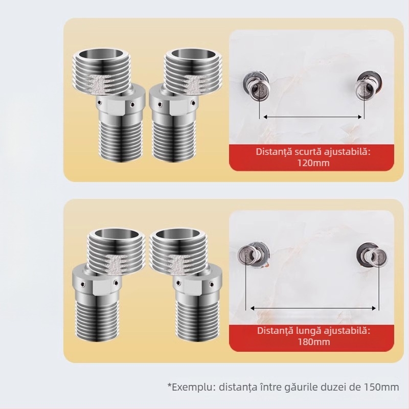 Cap de duș universal cu curbă din oțel inoxidabil 304, stil modern simplu, marca Win the domineering