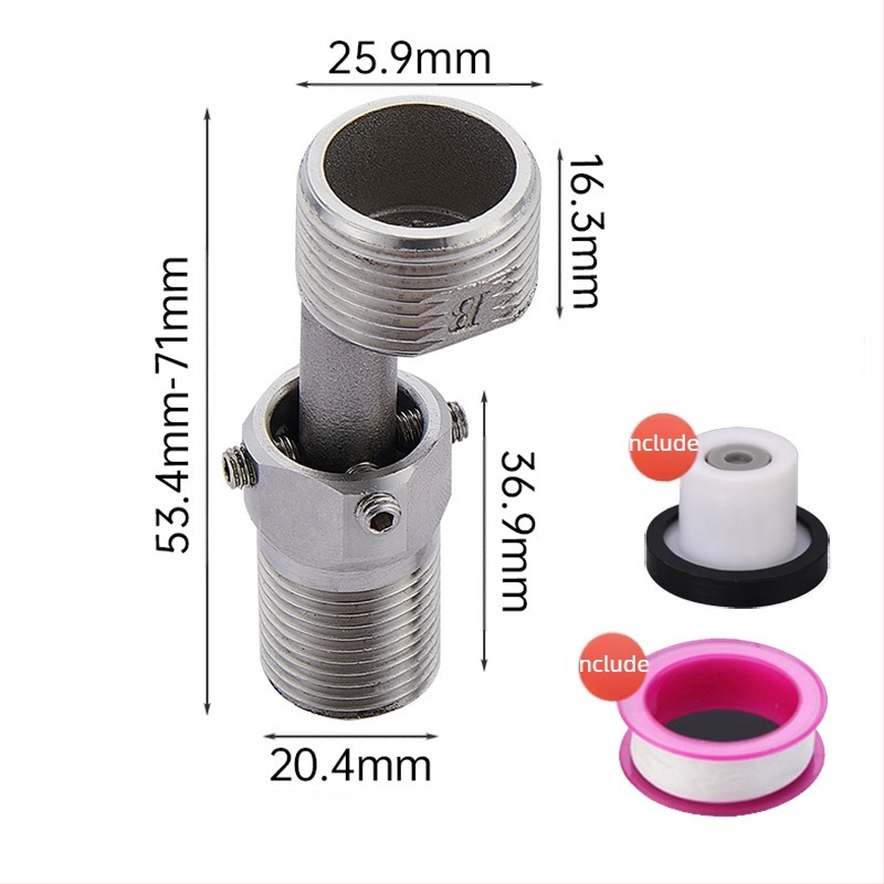 Cap de duș universal cu curbă din oțel inoxidabil 304, stil modern simplu, marca Win the domineering