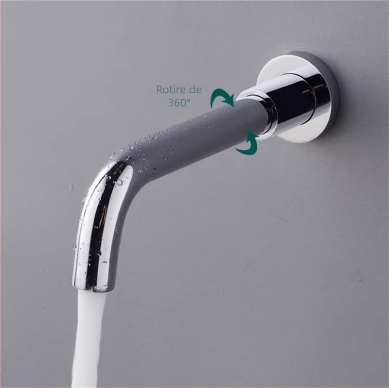 Robinet din cupru ascuns pentru duș și chiuvetă, conexiune filetată, 6 MPa, 1–80°C, stil modern