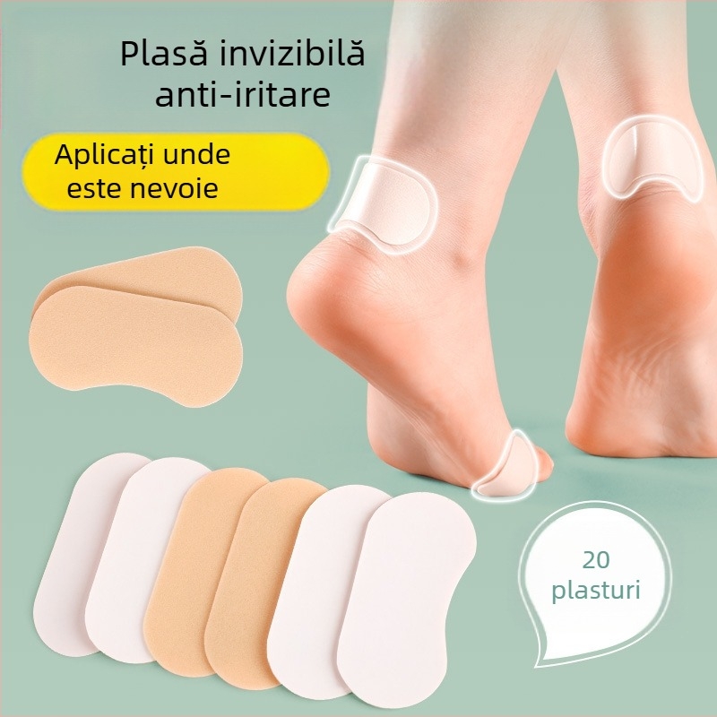 Buline de călcâi pentru încălțăminte – antiuzură, plăci anti-derapaj invizibile; potrivite pentru adidași, cizme, sandale, încălțăminte casual și de lucru; anotimpuri: vară, iarnă, primăvară, toamnă