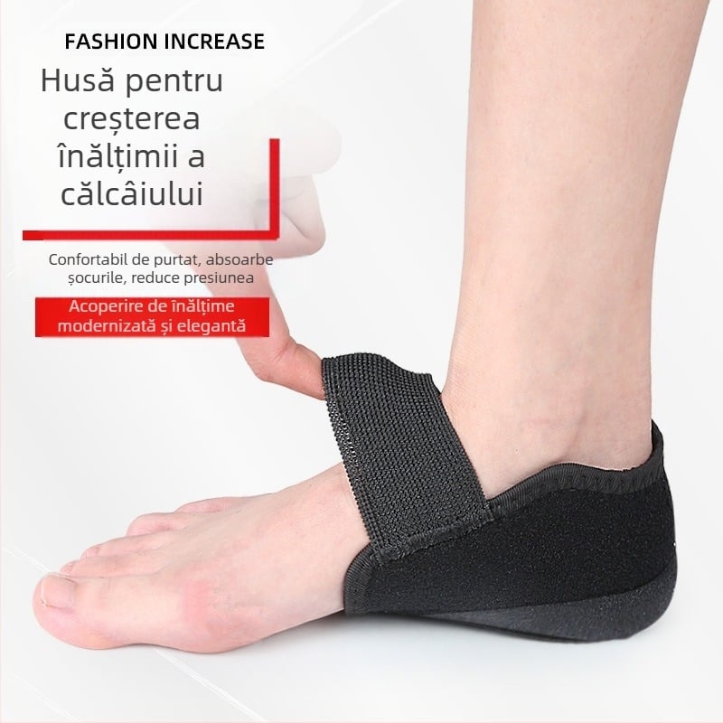 Capac pentru călcâi cu Velcro, amortizare și pernă siliconică antiderapantă pentru adidași