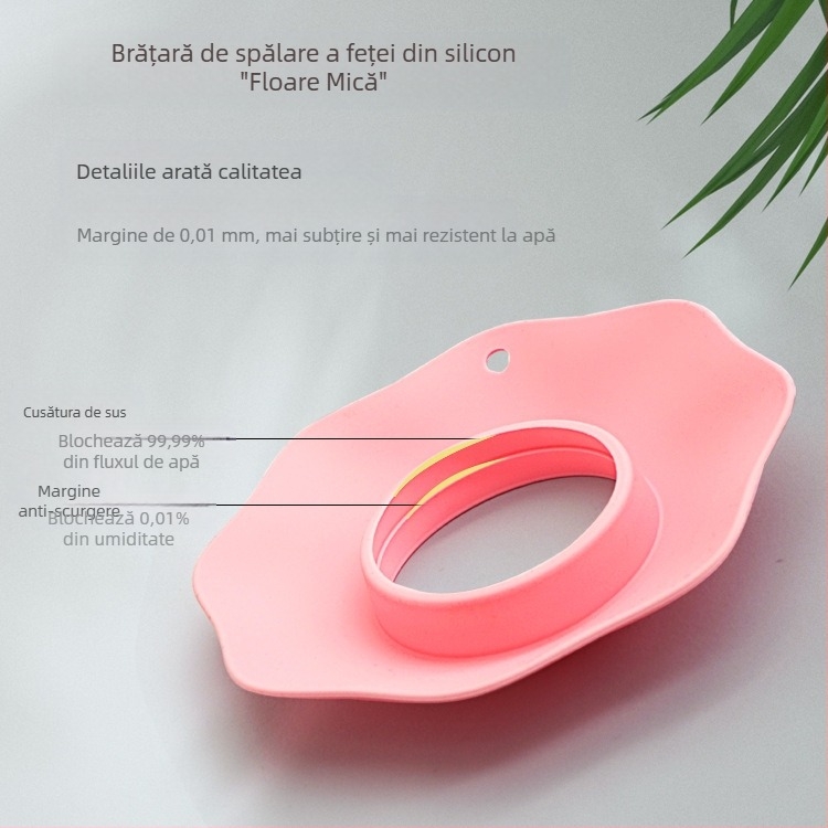 Brățară din silicon pentru curățarea feței și a părului; manșetă impermeabilă, accesoriu multifuncțional de îngrijire