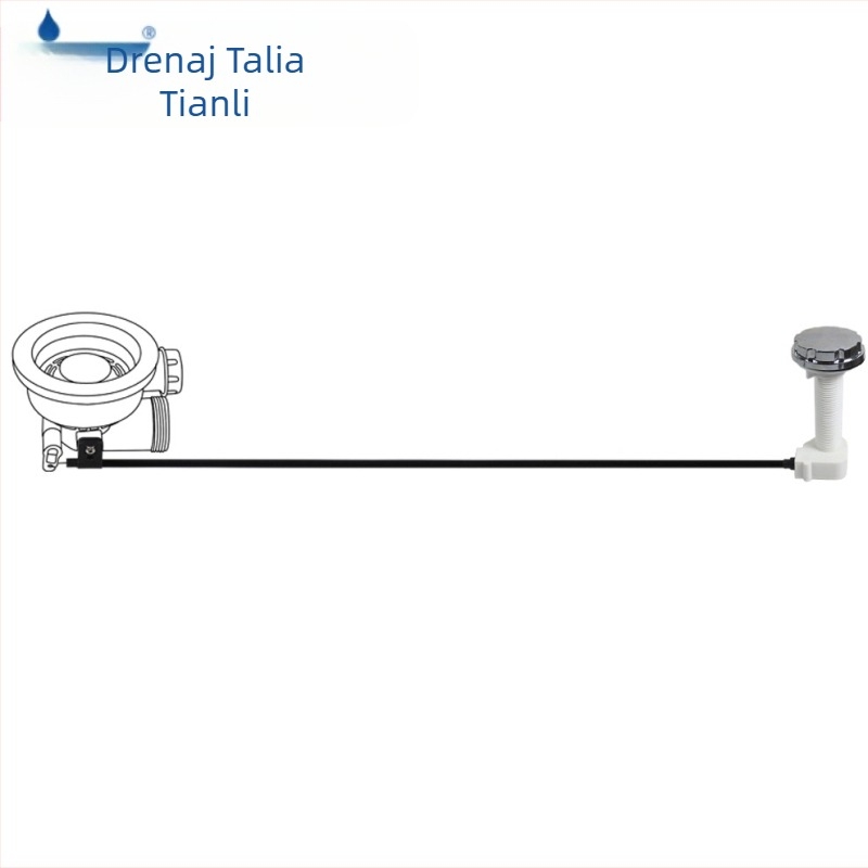 Controler pentru chiuvetă de pe blat - Talea QK007, oțel inoxidabil, control automat, stil modern minimalist