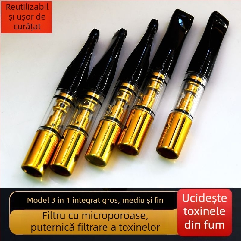 Xiangjia 169S Suport plastic pentru țigări – trei moduri de utilizare (gros, mediu, fin) pentru umplere și curățare, reutilizabil, brand Xiangjia, cod produs 169S, cantitate în cutie 100×200