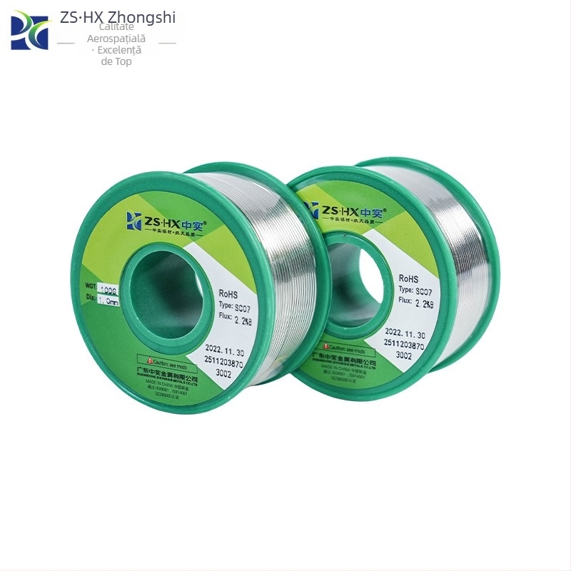 Sârmă de lipit, rulată, flux rosin, fără necesitate de spălare — Zhongshi, serie fără plumb/cu plumb