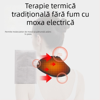 Bandă de încălzire pentru gât alimentată USB, încălzire cu infraroșu îndepărtat (5V, 8-10W, reglare temperatură în 3 trepte, 70 g)