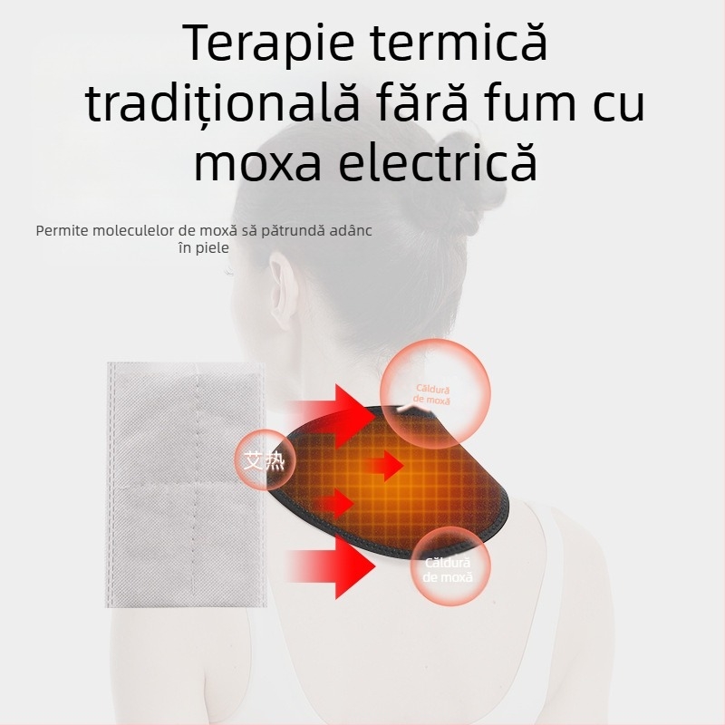 Bandă de încălzire pentru gât alimentată USB, încălzire cu infraroșu îndepărtat (5V, 8-10W, reglare temperatură în 3 trepte, 70 g)