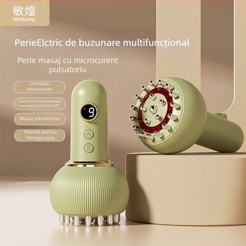 Minhuang KAMQ-0911-T Dispozitiv electric pentru gua sha, reîncărcabil, control cu buton, baterie 1800mAh