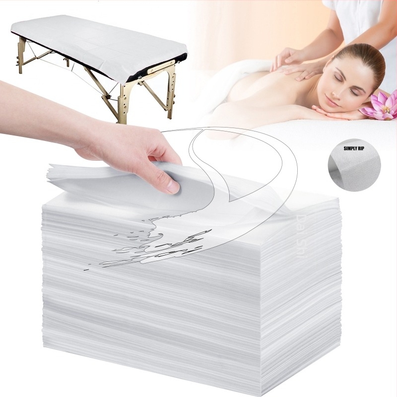 Cearșaf hotelier din material nețesut, de unică folosință, respirabil, impermeabil, brand Daishi