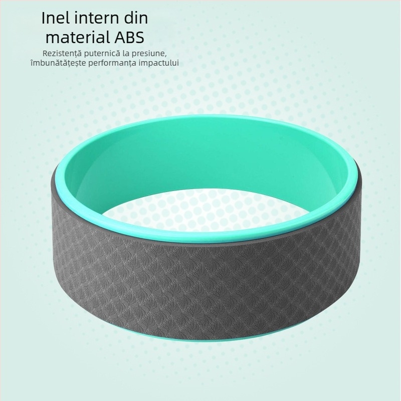 Roată de yoga cu ajutor pentru întinderea spatelui și rolă cu textură – pentru începători; PP; Dongdeli