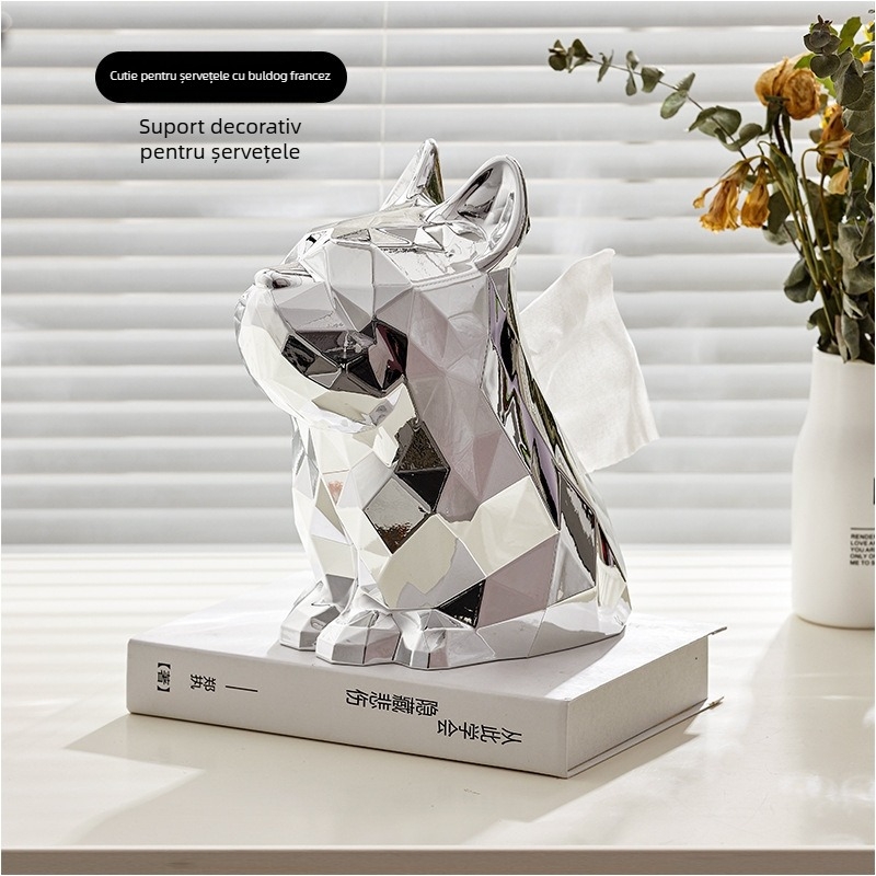 HL101102 cutie de șervețele din ABS – stil lux ușor, organizator multifuncțional pentru living, mașină și baie; origine Zhejiang