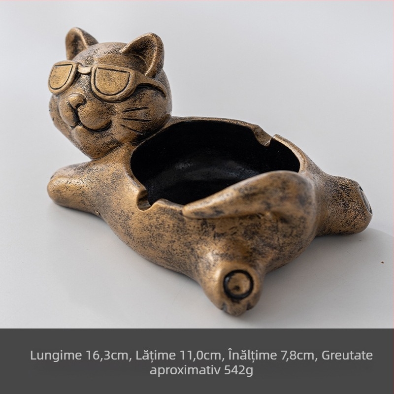 Scrumieră ceramică cu spațiu de depozitare | design creativ, stil animație drăguț; ambalaj 100 buc.