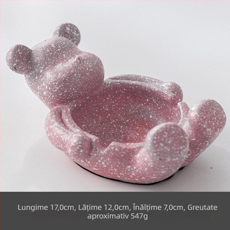 Scrumieră ceramică cu spațiu de depozitare | design creativ, stil animație drăguț; ambalaj 100 buc.