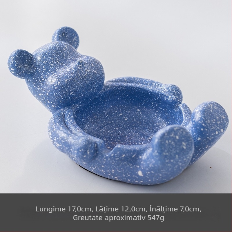 Scrumieră ceramică cu spațiu de depozitare | design creativ, stil animație drăguț; ambalaj 100 buc.