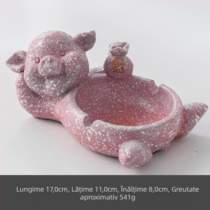 Scrumieră ceramică cu spațiu de depozitare | design creativ, stil animație drăguț; ambalaj 100 buc.