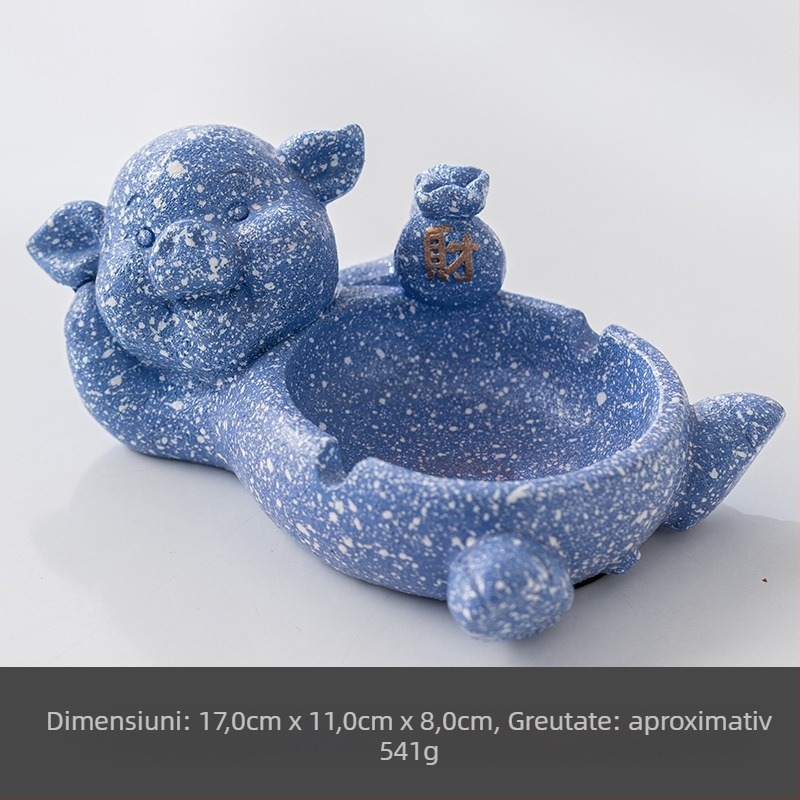 Scrumieră ceramică cu spațiu de depozitare | design creativ, stil animație drăguț; ambalaj 100 buc.