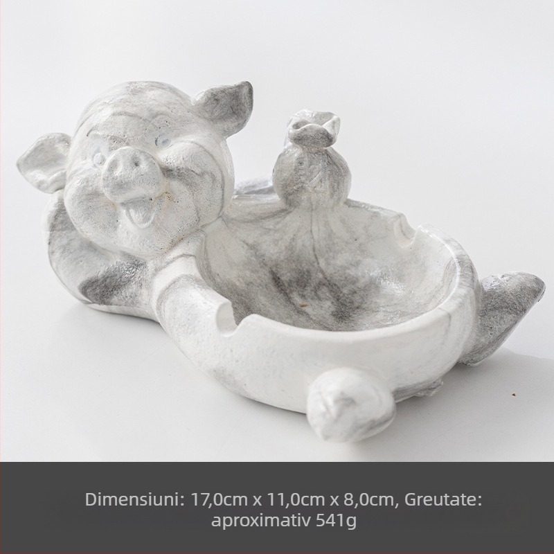 Scrumieră ceramică cu spațiu de depozitare | design creativ, stil animație drăguț; ambalaj 100 buc.