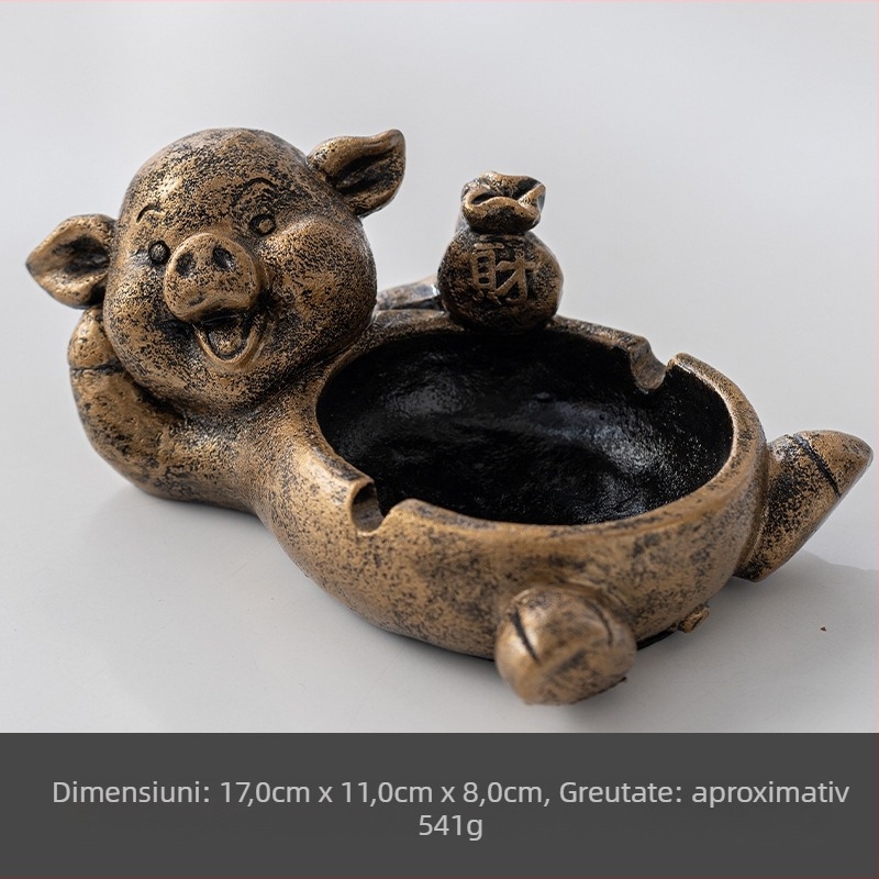 Scrumieră ceramică cu spațiu de depozitare | design creativ, stil animație drăguț; ambalaj 100 buc.