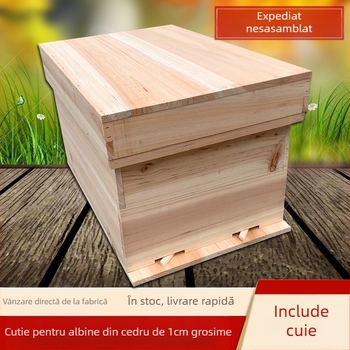 Rame pentru cuib și rame de fundație pentru apicultură, din lemn de pin chinezesc, semifabricate, compatibile cu albinele chinezești și italiene